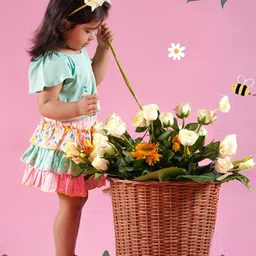 TIDY SLEEP Print Ruffles Cotton Top-13