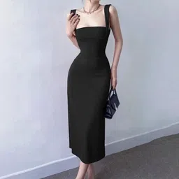 StyleCast Square Neck Bodycon Midi Dress-picture-14