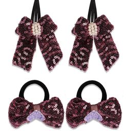 RIBBON CANDY Girls Ribbon Candy Sequined bow Hair Accessory Set-image-45