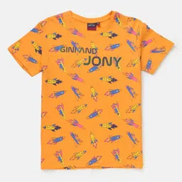 Gini and Jony Boys Printed T-shirt-image-98