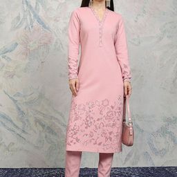 Vishudh Women Ethnic Motifs Printed Regular Kurta with Trousers-37