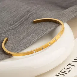 MYKI Women Gold-Plated Cuff Bracelet-image-30