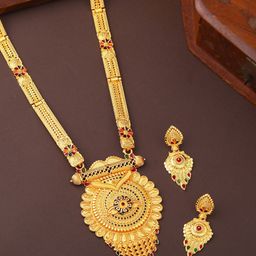 Estele Gold Plated Artificial Stoness Studded Jewellery Set-picture-12