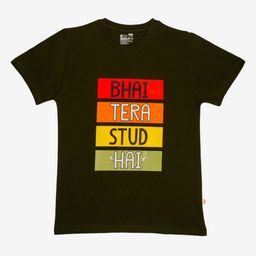 Bodycare Boys Typography Printed Round Neck Cotton T-Shirt-image-50