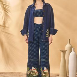 Masaba Women Midnight Holiday Home Trousers-image-14