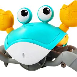 Rechargeable Crawling Crab Baby Toy with Music & Automatic Obstacle Avoidance-image-86