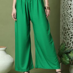 TAG 7 Women Flared Ethnic Palazzos-image-25