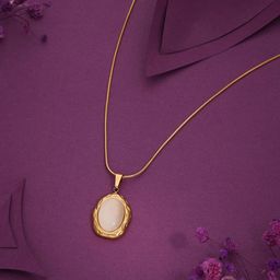 Anouk Rose Gold-Plated Artificial Stones Studded Chain-image-73