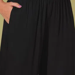 Aaghnya Women Solid Kurta with Palazzo & Dupatta image 5