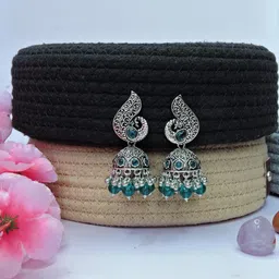 VATSALYA creation Silver-Plated Alloy Earrings-9