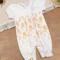 MeeMee Infant Girls Printed Cotton Rompers-image-50