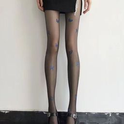FIMBUL Butterfly Printed Sheer Stockings-picture-42