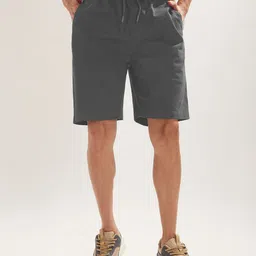 NOBERO Men Solid Woven Cotton Shorts-image-56