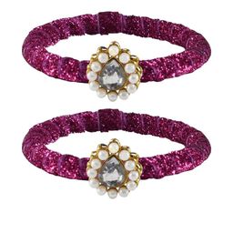 Vidhya Kangan Pink Brass Bangles-image-36