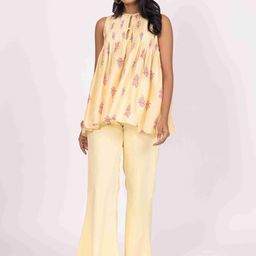 Label Naariti Printed Top With Trousers Co-Ords-picture-7