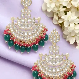 OOMPH Floral Chandbalis Earrings-image-29