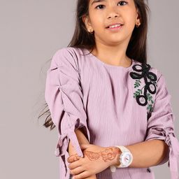 V-Mart Girl Vertical Striped Cotton Regular Top-image-70