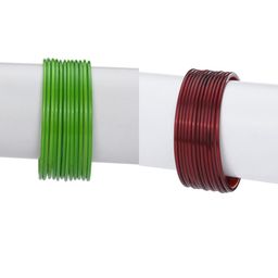 SOMIL Green Alloy Bangles-image-41