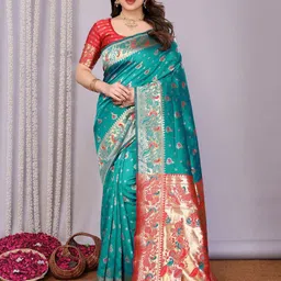 Shriyangan Zari Pure Silk Kanjeevaram Saree-image-26