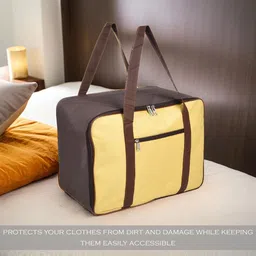 Kuber Industries Yellow 5 Pieces Water Resistant Multi-Utility Organisers-48