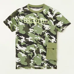 Kappa Boys Camouflage Printed Round Neck Short Sleeves Cotton T-shirt-picture-9