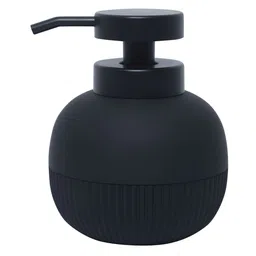 FabSeasons Black Textured Plastic Soap Dispenser-46