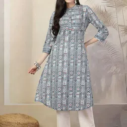 Nayam By Lakshita Geometric Printed Regular Kurta with Palazzos image 1