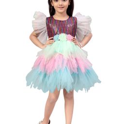 BAESD Tie and Dye Net Fit & Flare Dress-picture-33