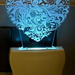 SOMIL Green & Blue Printed Glass Abstract Shaped Shaped Wall Lamp-image-58