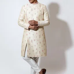 VIVEK KARUNAKARAN Embroidered Sherwani Set-image-83