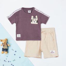 max Boys Printed T-shirt with Shorts-picture-25