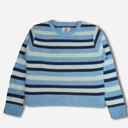 Bodycare Girls Woollen Striped Pullover Sweaters-image-42