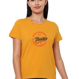 Moda Rapido Women Typography Printed Round Neck Cotton T-shirt-picture-7