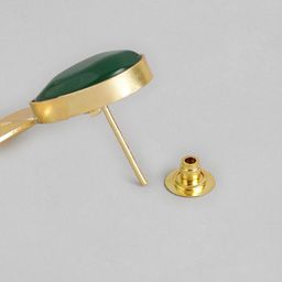Anouk Gold Plated Beaded Tear Drop Shaped Drop Earrings image 3