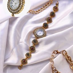 HAUTE SAUCE by Campus Sutra Women Embellished Dial & Stainless Steel Bracelet Style Straps Analogue Watch-53