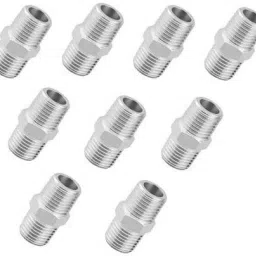 Premium Quality Stainless Steel Hex Nipple 1 INCH, Pack of 9 (Screw On) Faucet Nozzle-4