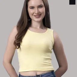 Friskers Cotton Tank Crop Top-picture-3