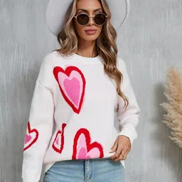 StyleCast Women Geometric Printed Pullover Sweater-picture-15