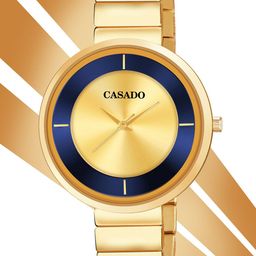 CASADO Men Dial & Stainless Steel Bracelet Style Straps Analogue Watch CSD-824-GOLD-GOLD-image-72