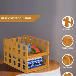 aura Kuber Industries Brown Set of 5 Regular Drawer Organiser Organisers image 4