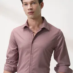 HIGHLANDER Men Comfort Slim Fit Textured Casual Shirt-picture-37