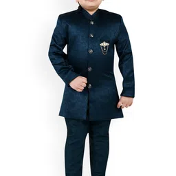 BAESD Boys Woven Design Sherwani Set-63