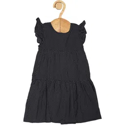 Creative Kids Polka Dot Print Flutter Sleeve A-Line Dress-image-19