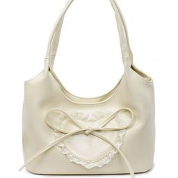 StyleCast x Revolte Women Solid Structured Bow Detail Shoulder Bag-picture-37
