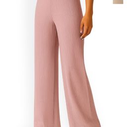 Fabflee Women Pack of 2 Striped Comfort Straight Fit Trousers-picture-46