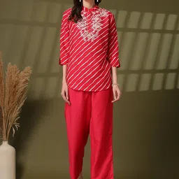 plusS Printed Pure Cotton Top With Trousers Co-Ords-picture-16