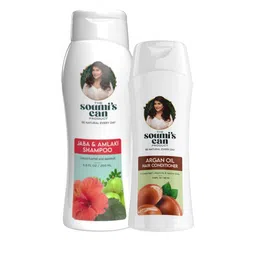 THE SOUMI'S CAN PRODUCT Jaba & Amlaki Shampoo 200ml & Argan Oil Hair Conditioner 180ml-51