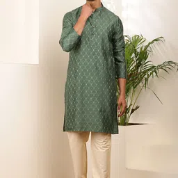 MULTI SHADES Self Design Straight Kurta With Pyjama-image-81
