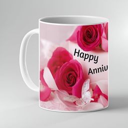 Keviv White & Pink Text or Slogans Printed Ceramic Glossy Mugs Set of Cups and Mugs-image-56
