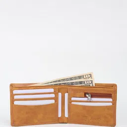 JND Men Textured PU Two Fold Wallet image 2